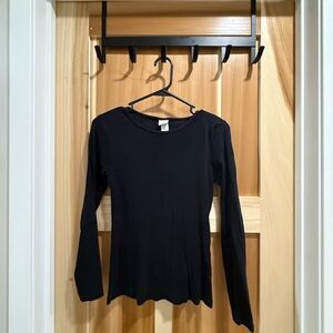 H&M Elegant Black Long Sleeve Tee